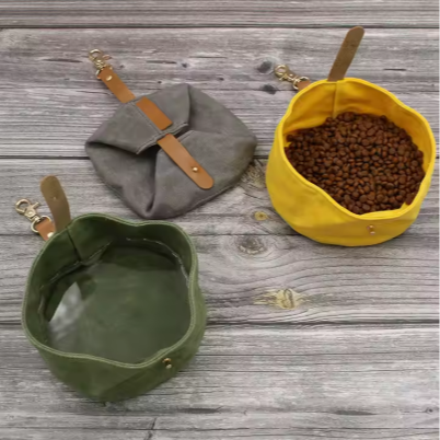 Canvas Portable Dog Dining Kit