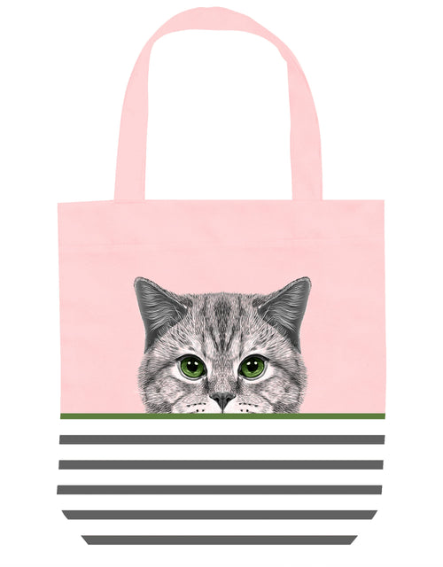 Chic Cat Canvas Tote